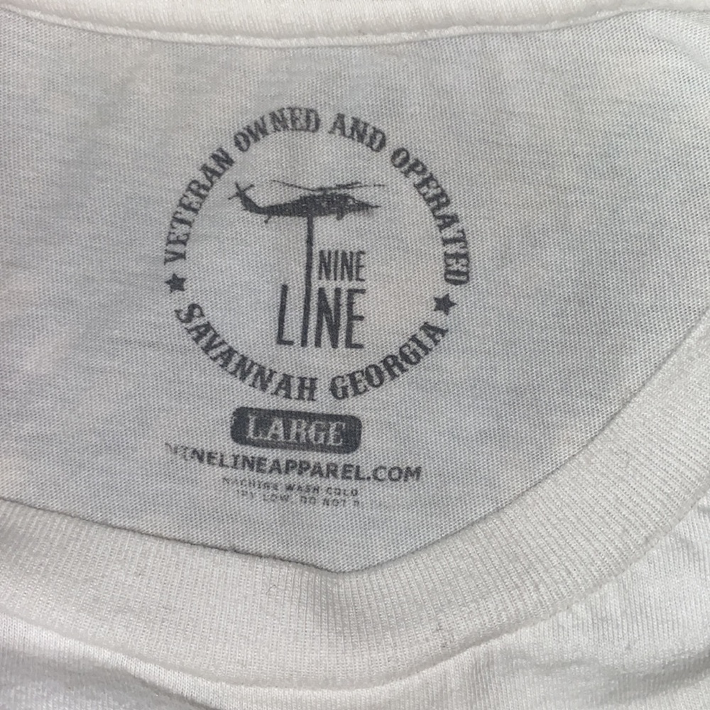 ❤️🤍💙 YL Nine Line Tee ❤️🤍💙 - Picture 5 of 5